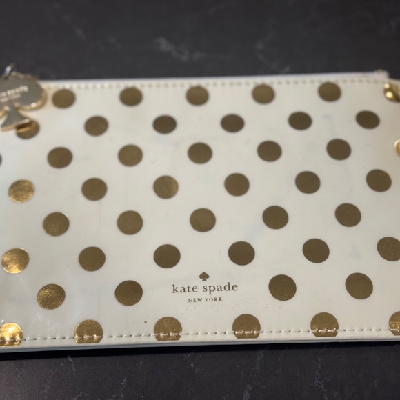 Kate Spade Gold Dot Pencil Pouch - Picture 3 of 4